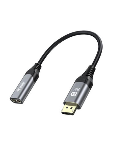 Cable displayport a hdmi equip 1.2 8k macho - hembra 0.15m