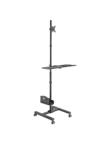 Soporte suelo con ruedas equip vesa hasta 32pulgadas max 8kg + soporte teclado max 2kg