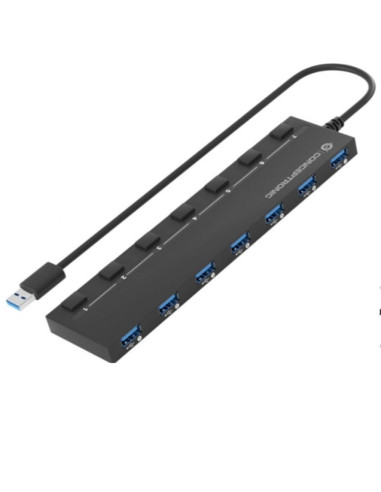 Hub usb 3.2 conceptronic hubbies19bp 7 puertos