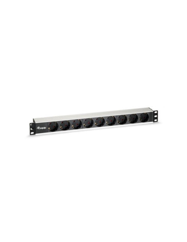 Regleta equip rack 19pulgadas 1u 9 tomas schucko