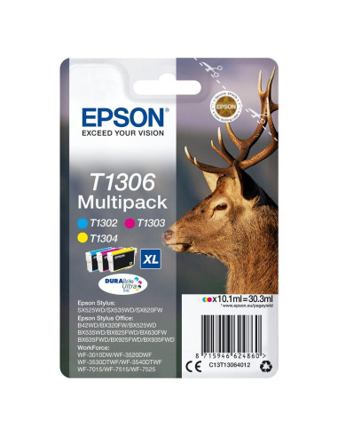 Multipack cartucho tinta epson t1306 cian - magenta - amarillo