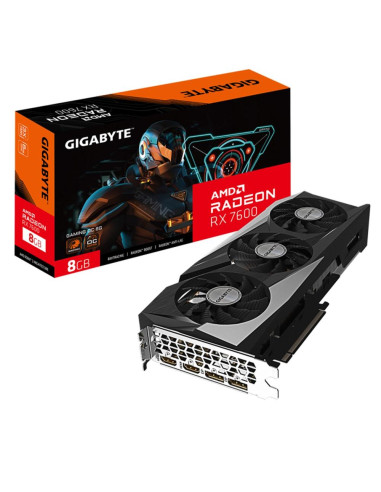 Tarjeta grafica gigabyte radeon rx 7600 gaming oc 8gb gddr6