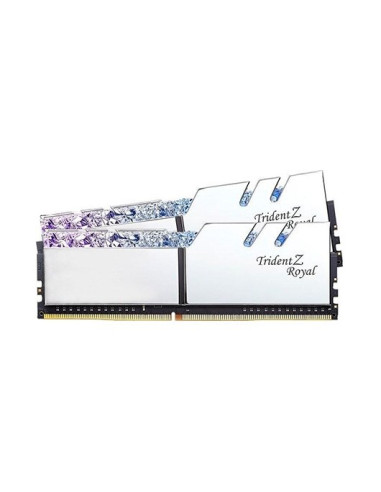 Memoria ram ddr4 16g 2x8g pc3600 g.skill trident z roy royal silver - rgb - cl18 - 22 - 22 - 42