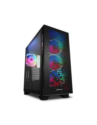 Caja sharkoon elite shark ca300h atx 2xusb3.0 sin fuente negro