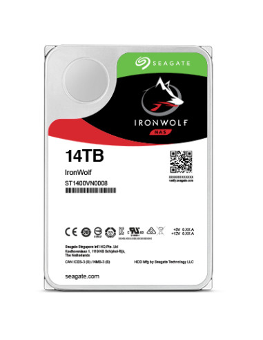 Disco duro interno hdd seagate ironwolf pro 14tb sata 256mb