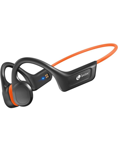 Auriculares leotec osea ipx7 inalambrico naranja