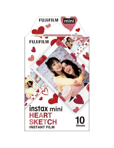 Pelicula fujifilm para instax mini heart sketch