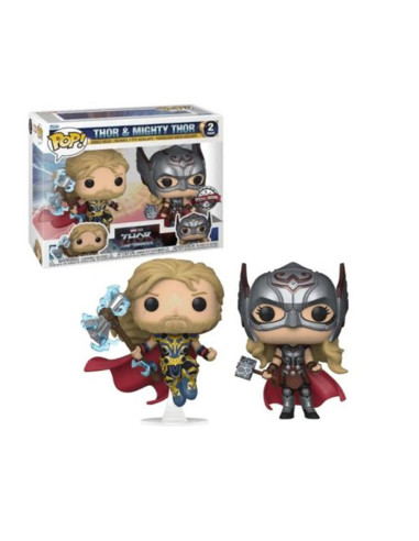 Pack 2 funkos funko pop marvel thor love & thunder thor & migthy thor 63176