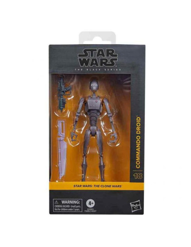 Figura hasbro star wars the clone wars the black series commando droid