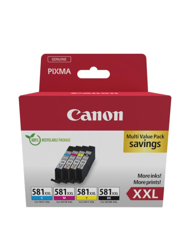 Multipack tinta canon cli - 581xxl bk - c - m - y