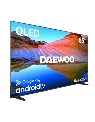 Tv daewoo 65pulgadas qled 4k uhd - 65dm72uaqp - android tv