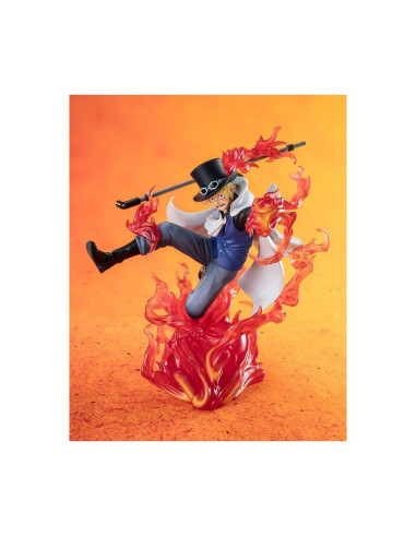 Figura tamashii nations figuarts zero one piece sabo fire fist rook check ver. extra battle 19cm