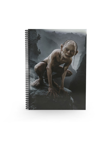 Libreta efecto 3d gollum el seor de los anillos