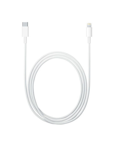 Cable lightning a usb tipo c apple 1m -  macho - macho -  blanco