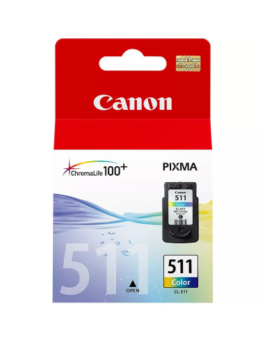 Cartucho tinta canon cl 511 tricolor 9ml mp240 -  250 -  260 -  270 mp 480 -  490 mx 320 -  330