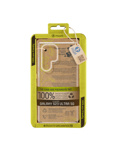 Funda muvit recycletek para samsung galaxy s23 ultra 5g transparente