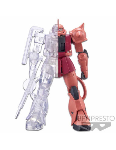 Figura banpresto zaku char's custom  mobile suit gundam internal structure ver.a