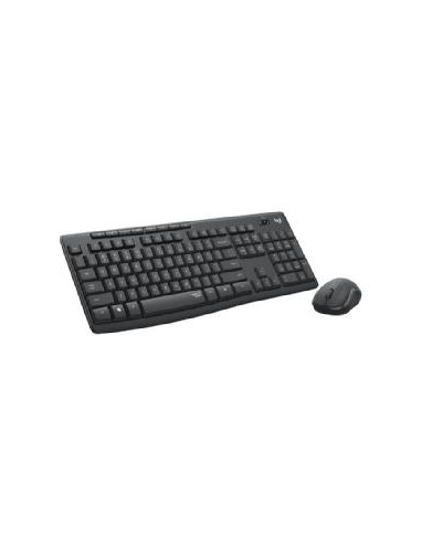 Teclado + mouse logitech mk295 silent negro wireles inalambrico