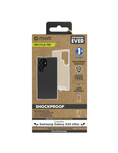 Funda muvit shockproof 2m para samsung galaxy s24 ultra transparente