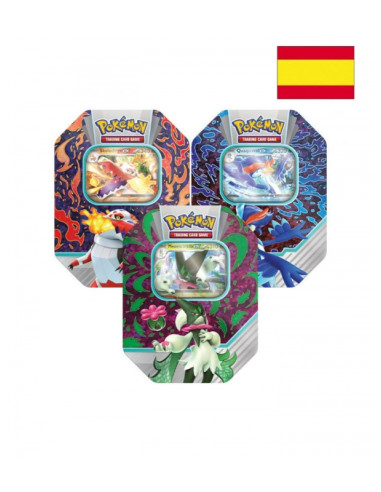 Juego de cartas pokemon tcg lata fall 2023 español 1 unidad