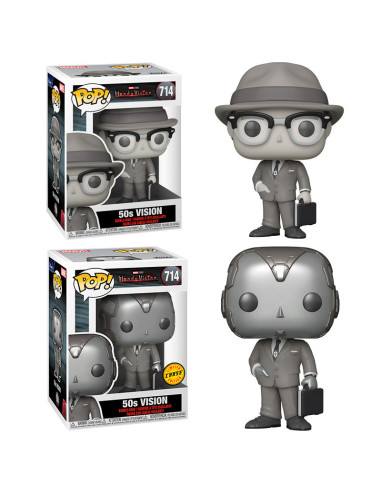 Funko pop marvel wandavision vision 50s b&w chase