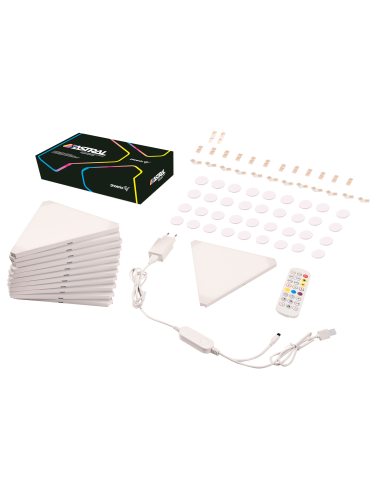 Phoenix astral kit de iluminación modular rgb con paneles triangulares