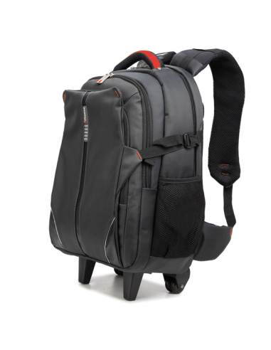 Mochila con ruedas trolley phoenix discovery para portátil 17pulgadas negra