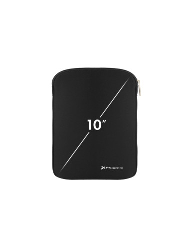 Funda protector phoenix sleeve para portátil o tablet 10pulgadas negra