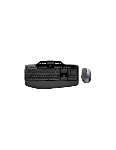 Teclado + mouse logitech mk710 optico wireless inalambrico usb 2.0 negro 24 ghz