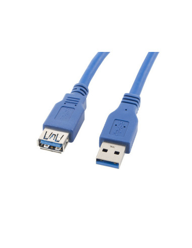 Cable alargador lanberg usb 3.0 macho hembra 1.8m azul