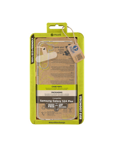 Funda muvit recycletek para samsung galaxy s24 plus transparente