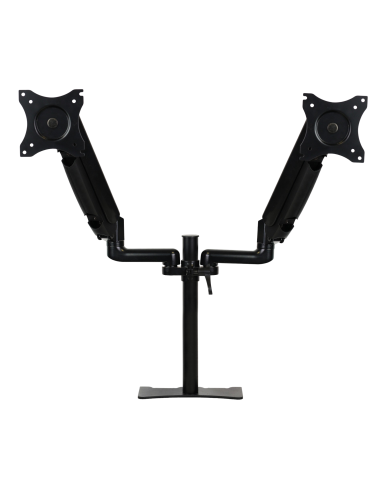 Brazo articulado soporte doble monitor ajustable 27pulgadas vesa 75 x 75 - 100 x 100