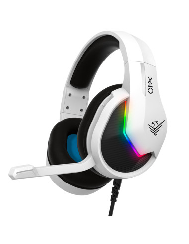 Auriculares gaming phoenix x - io blancos multiplataforma con cable jack y adaptador