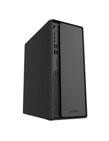 Caja pc ordenador sobremesa phoenix lite evo de 15 litros para placas matx y fuente tfx usb 3.0 y tipo c